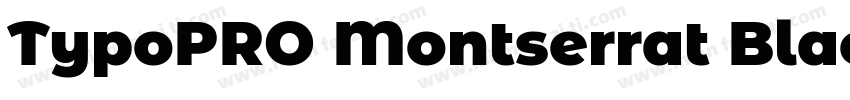 TypoPRO Montserrat Black 语言英文字体转换